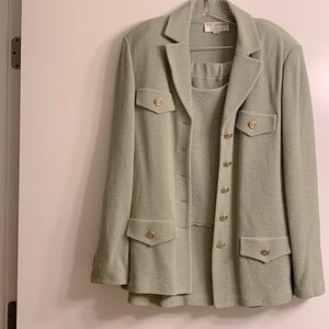 St John three piece Green suit. Size 14